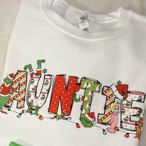 Grinch Auntie Christmas Unisex Sweatshirt
